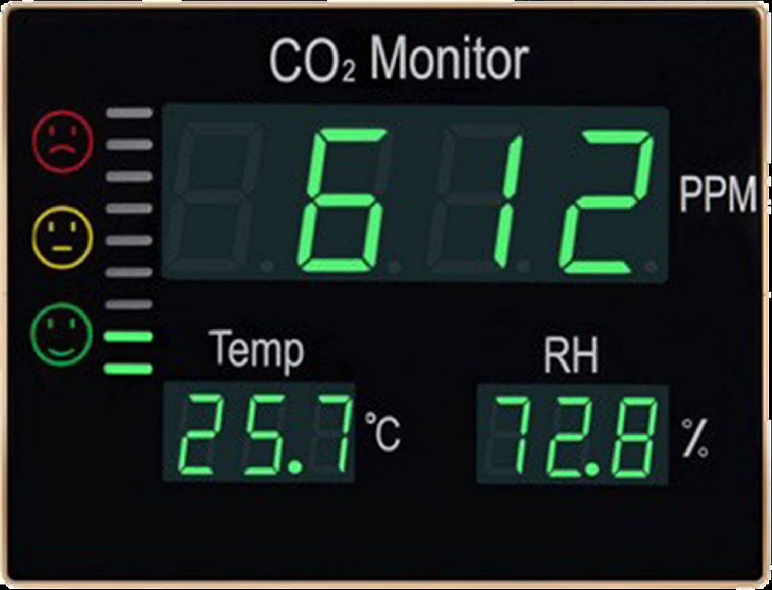 大型CO2濃度表示器
